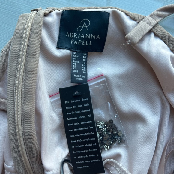 Adrianna Papell Beaded Blouson Dress - Picture 7 of 11